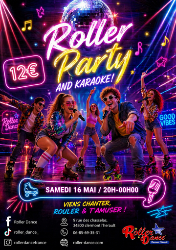 Roller Party & Karaoké – Samedi 16 mai au Roller Dance