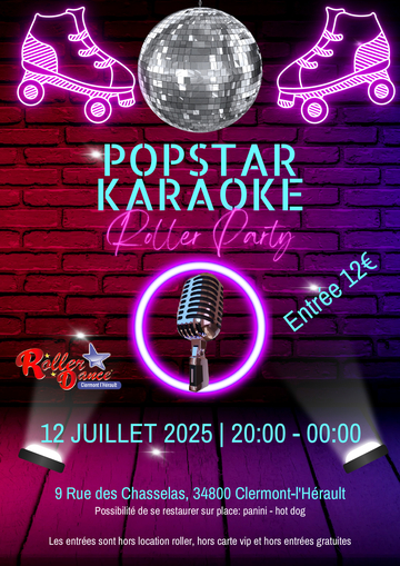 Soirée PopStar Karaoké – Samedi 12 juillet 2025 de 20h à minuit