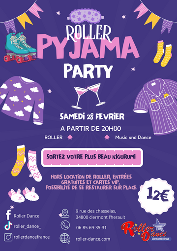 Roller Pyjama Party – Samedi 28 février 2026