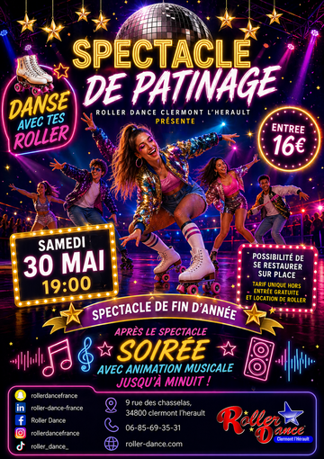 Spectacle de Patinage – Samedi 30 mai au Roller Dance