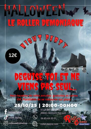 Soirée Halloween - Le Roller Démoniaque - 25 octobre 2025 Soirée Halloween - Le Roller Démoniaque - 25 octobre 2025