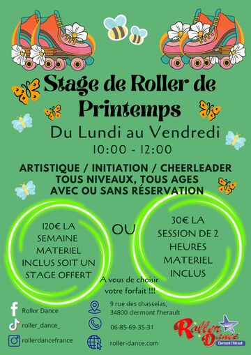 Stage de Roller de Printemps au Roller Dance