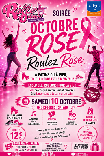 Soirée Octobre Rose : samedi 10 octobre