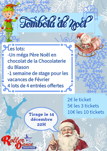 Tombola de Noël chez Roller Dance - Clermont l'Hérault