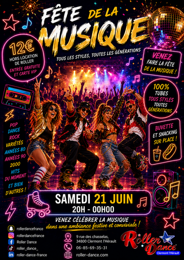 Fête de la Musique – Samedi 21 juin au Roller Dance