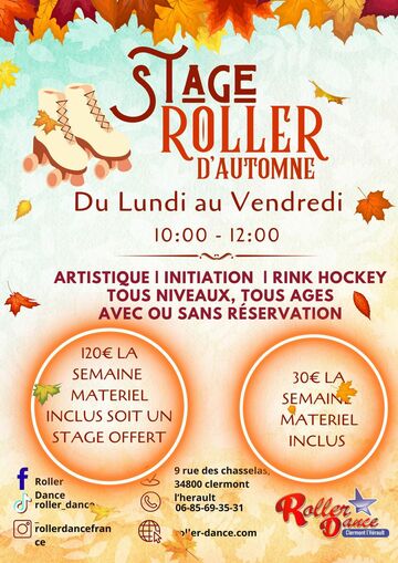 Stages de roller pendant les vacances de la Toussaint - Du 17 octobre au 3 novembre